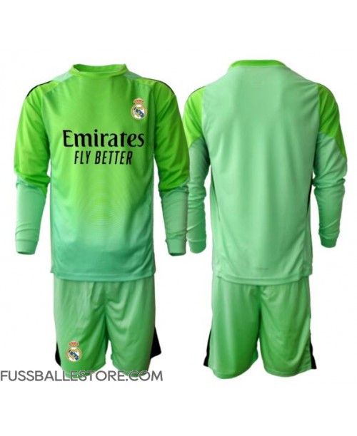 Günstige Real Madrid Torwart Auswärts Trikotsatzt Kinder 2025-26 Langarm (+ Kurze Hosen)